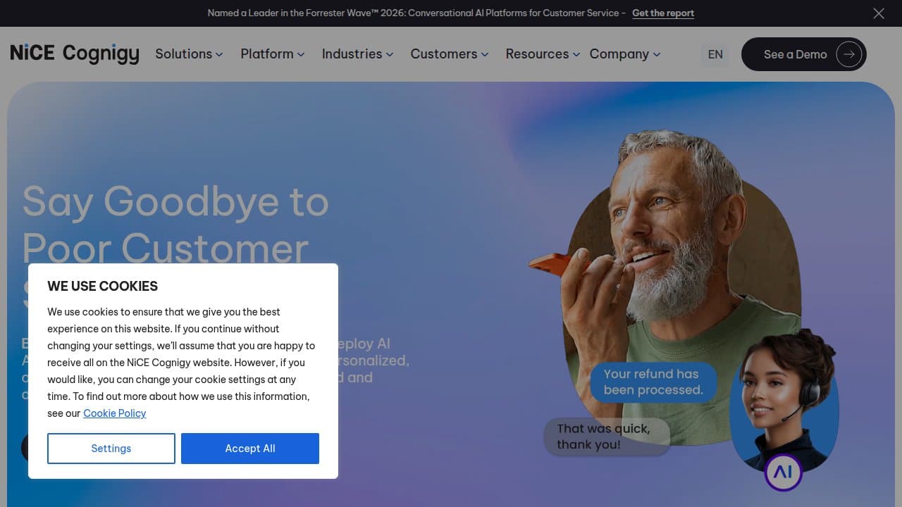 NiCE Cognigy - Product screenshot