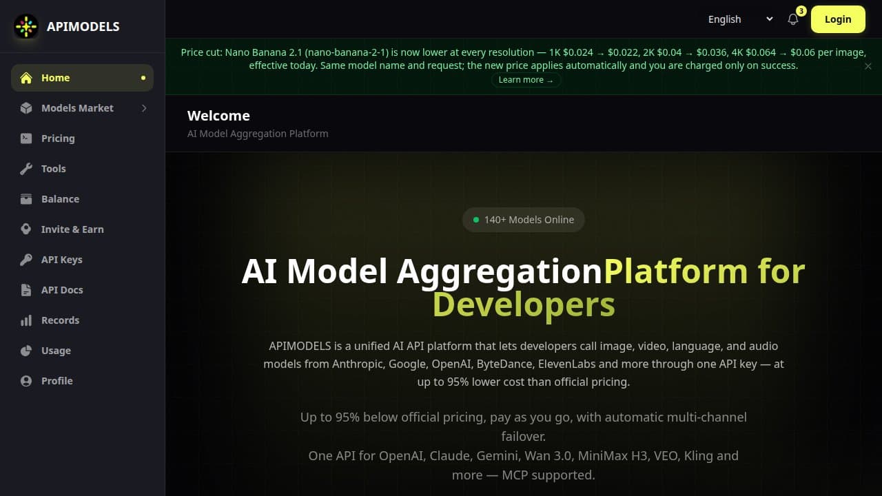 APIMODELS - Product screenshot