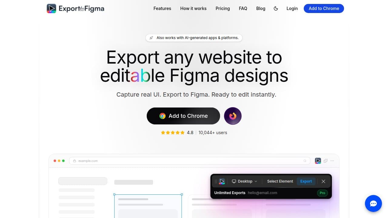Export to Figma logo