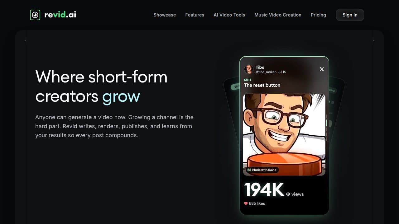 Revid AI - Product screenshot
