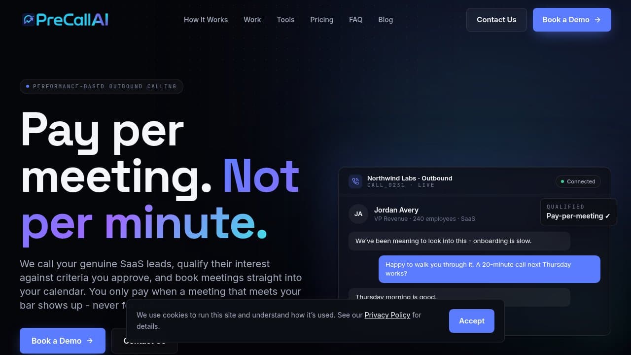 PreCallAI - Product screenshot