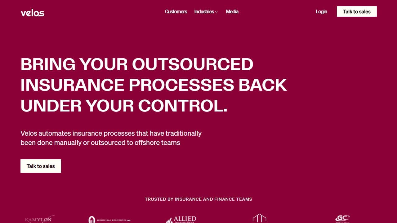 Velos - Product screenshot