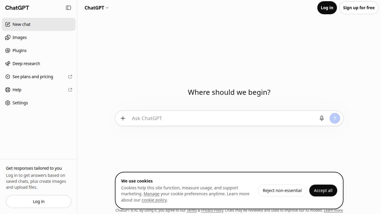 ChatGPT - Product screenshot