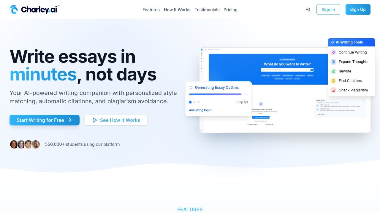 Charley AI - Product screenshot