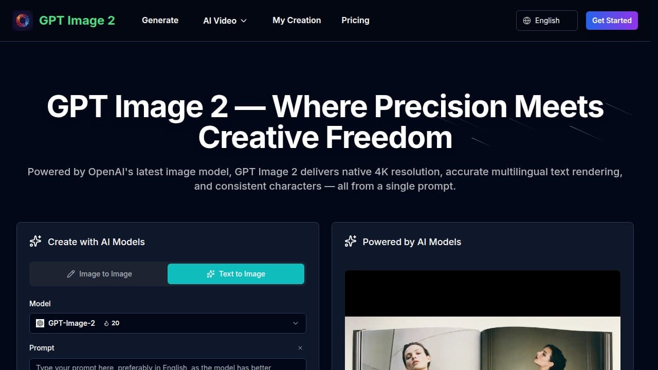 GPT Image 2 - Product screenshot