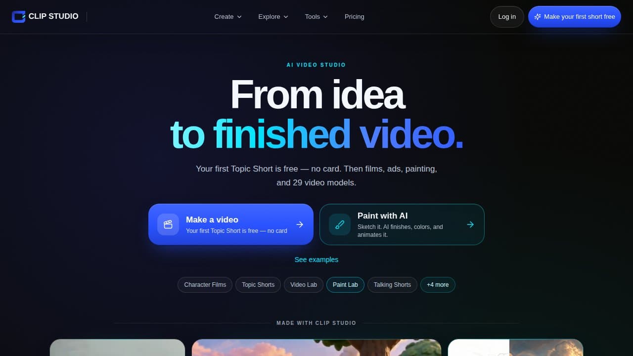 Clip Studio - Product screenshot