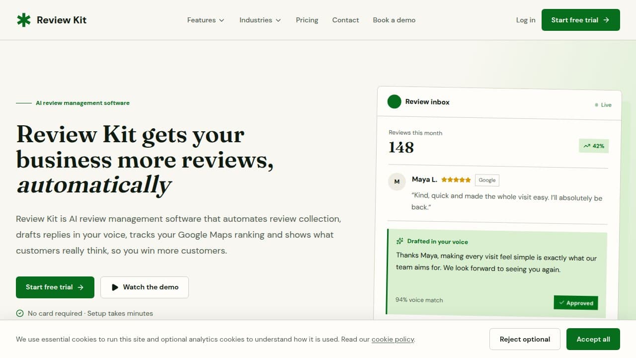 Review Kit - Product screenshot