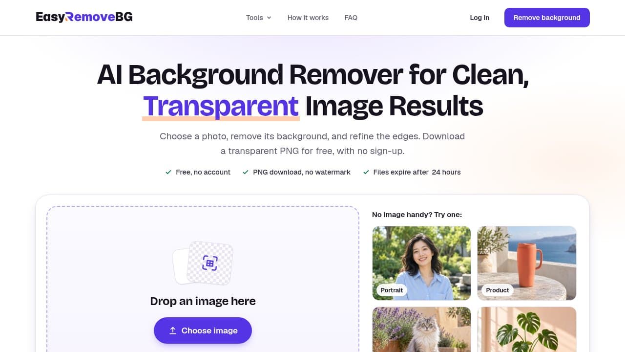 EasyRemoveBG - Product screenshot