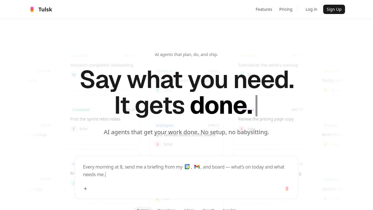 Tulsk - Product screenshot