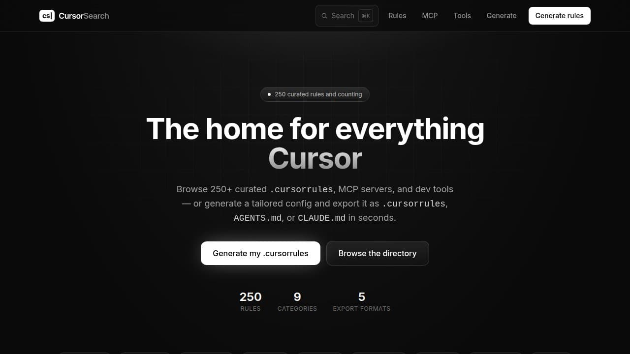 Cursor Search - Product screenshot