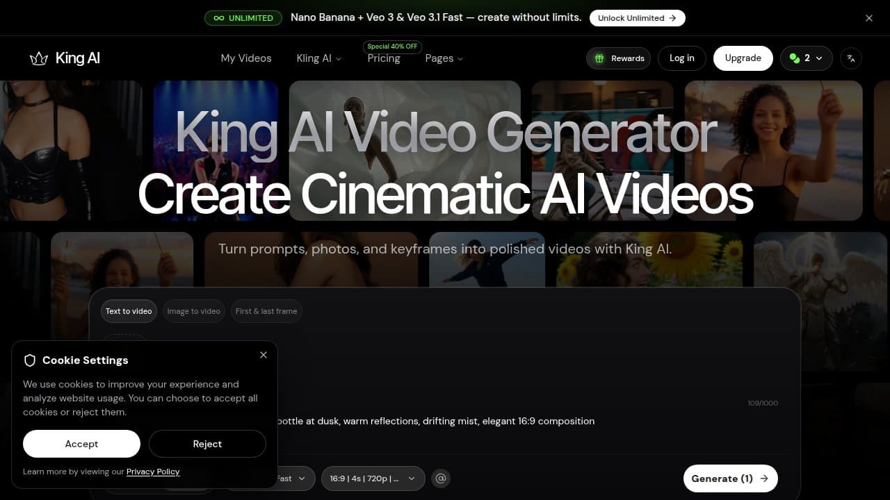 King AI - Product screenshot