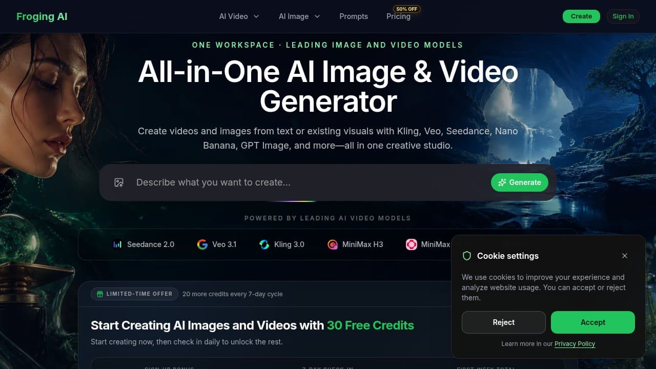 Froging AI - Product screenshot
