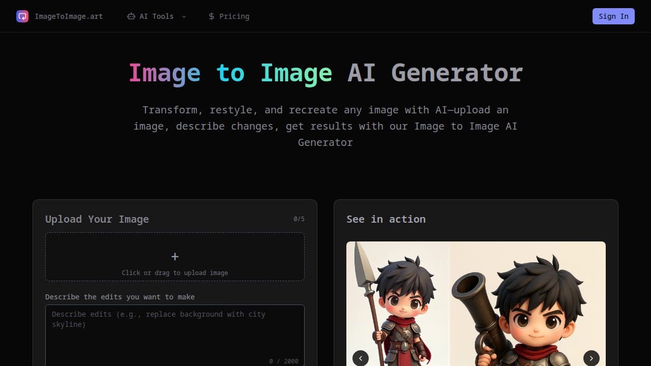Image To Image - Product screenshot