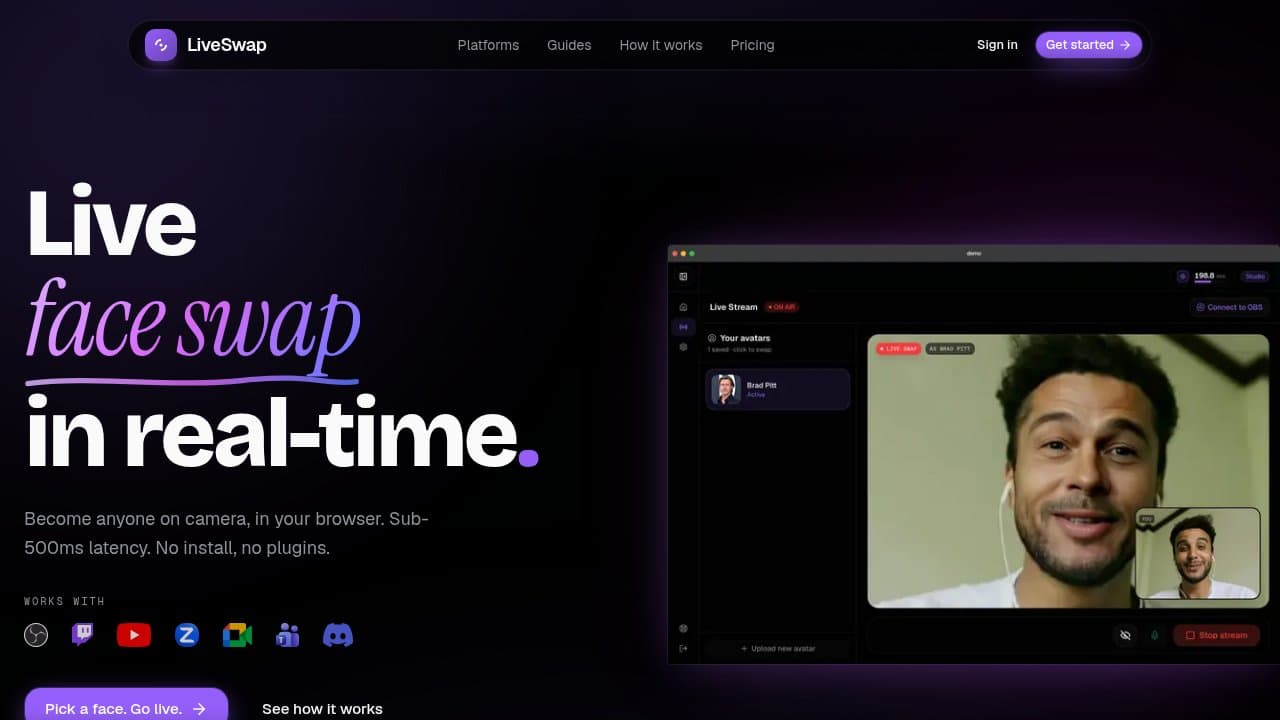 LiveSwap - Product screenshot