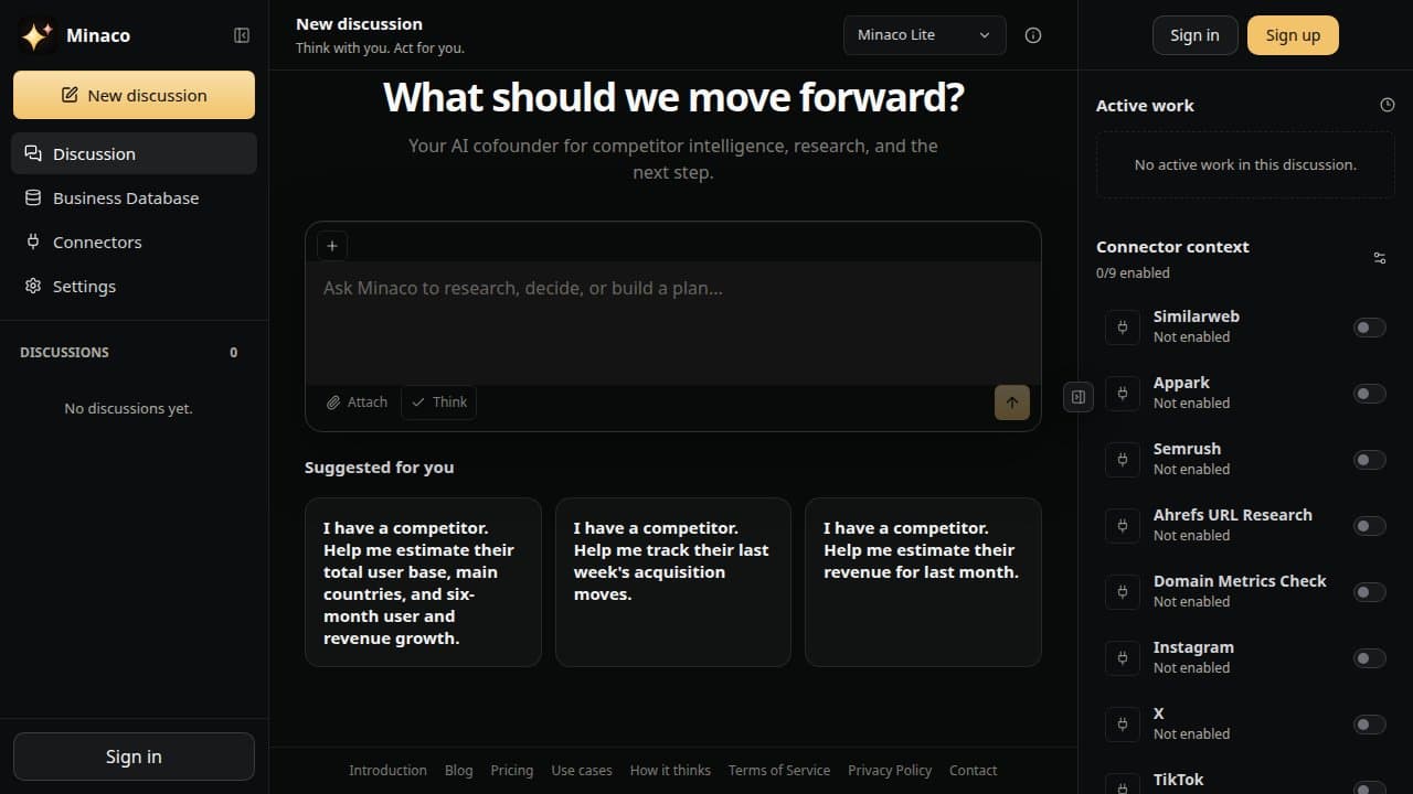 Minaco - Product screenshot