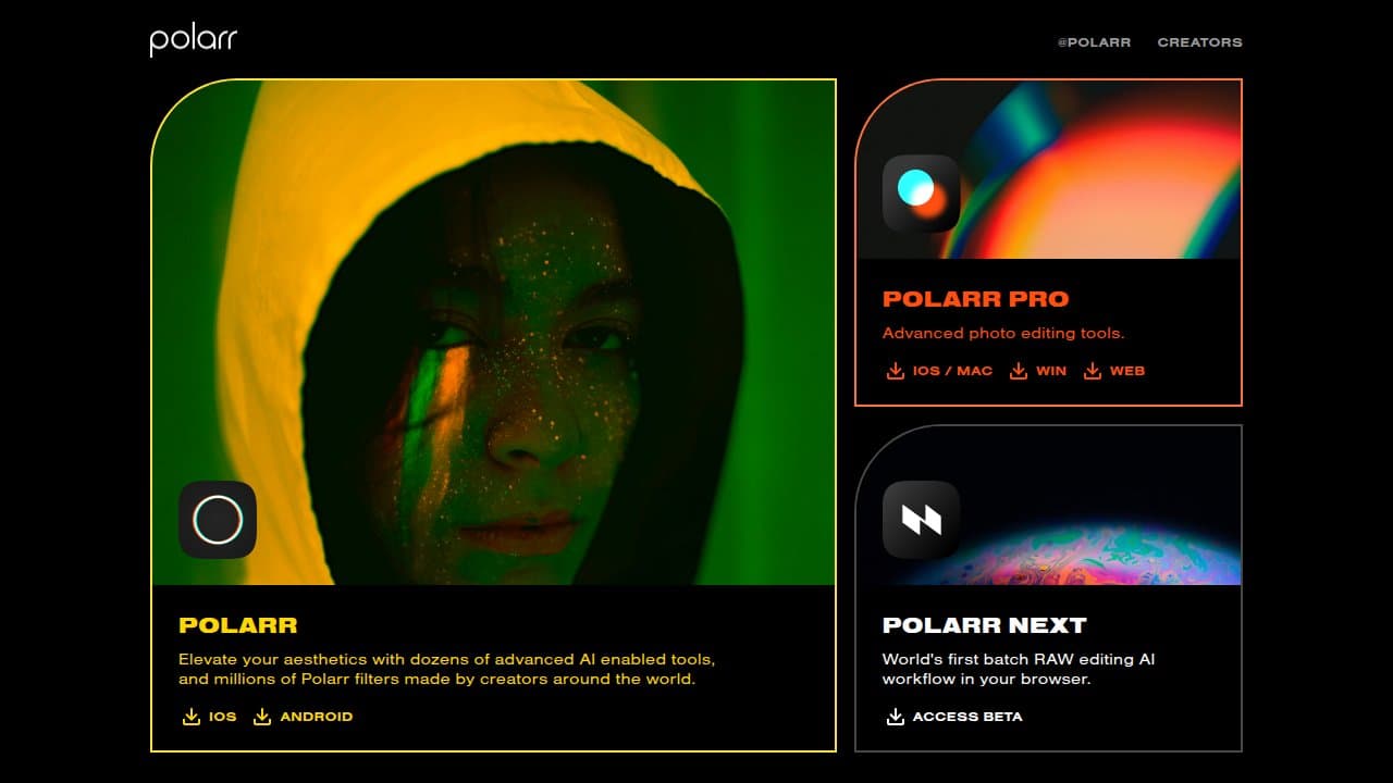 Polarr - Product screenshot