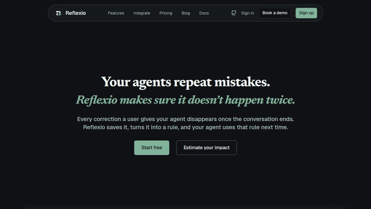 Reflexio - Product screenshot
