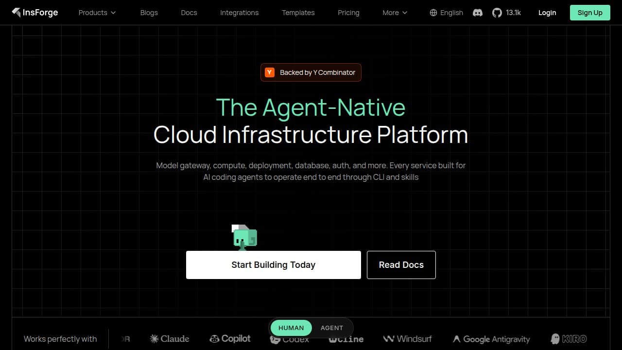 InsForge - Product screenshot