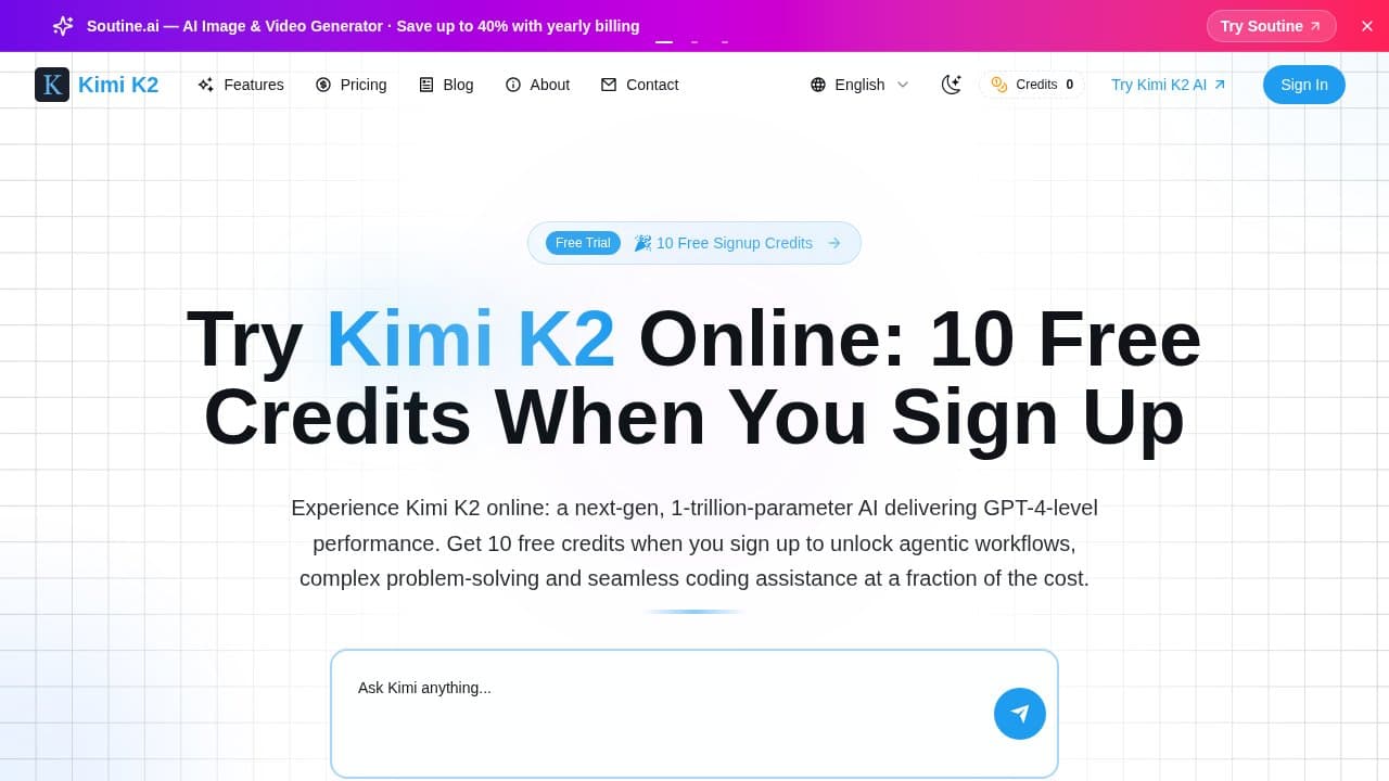 Kimi K2 AI - Product screenshot