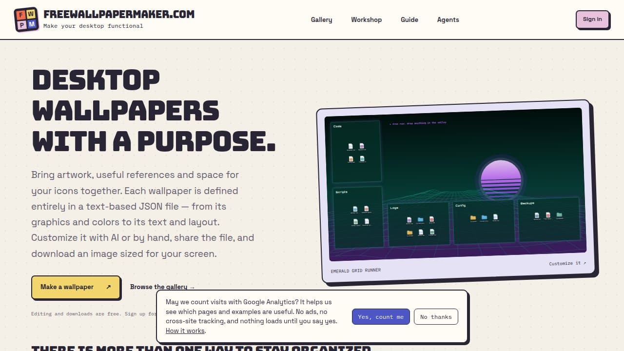 Wallpaper maker - Product screenshot