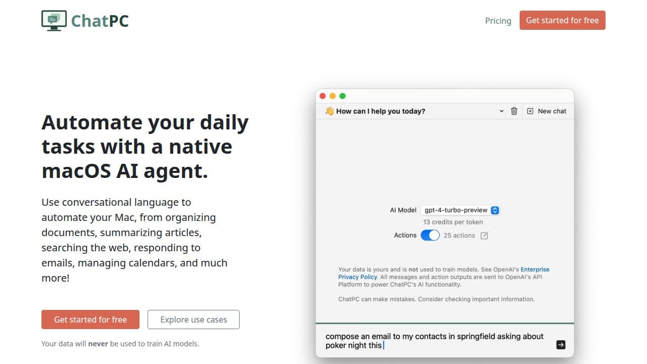 ChatPC - Product screenshot