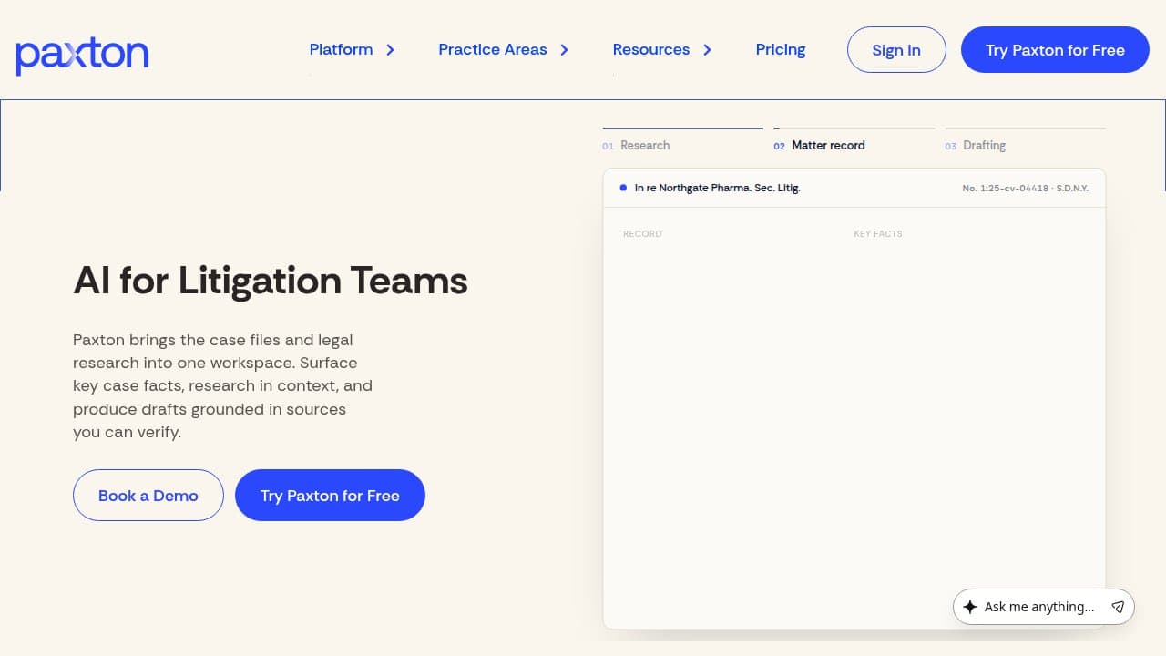 Paxton - Product screenshot