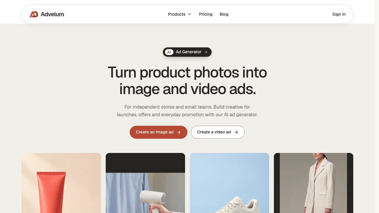 Advelum - Product screenshot